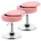 Costway Vanity Stool Adjustable 360° Swivel Storage Makeup Chair w/ Removable Tray White\Black\Pink